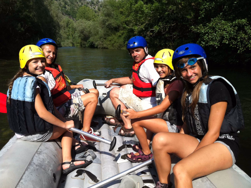 Croatie, Markarska, rivière Cetina, rafting