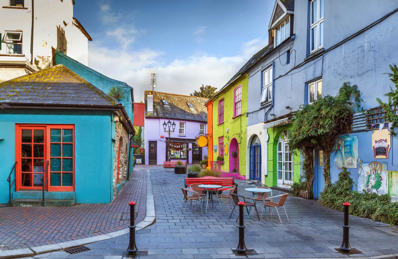 Rues de la ville de Kinsale en Irlande