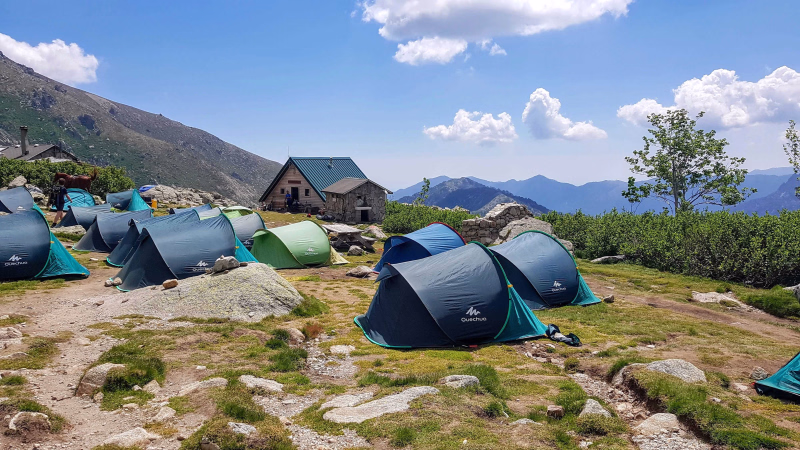 tente sur le GR20