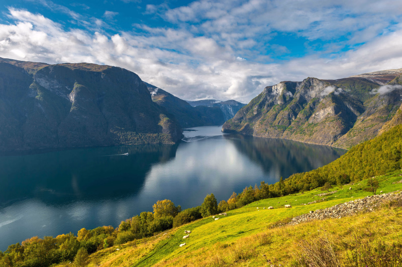 Voyage dans le Sognefjord dans le Sud de Norvège