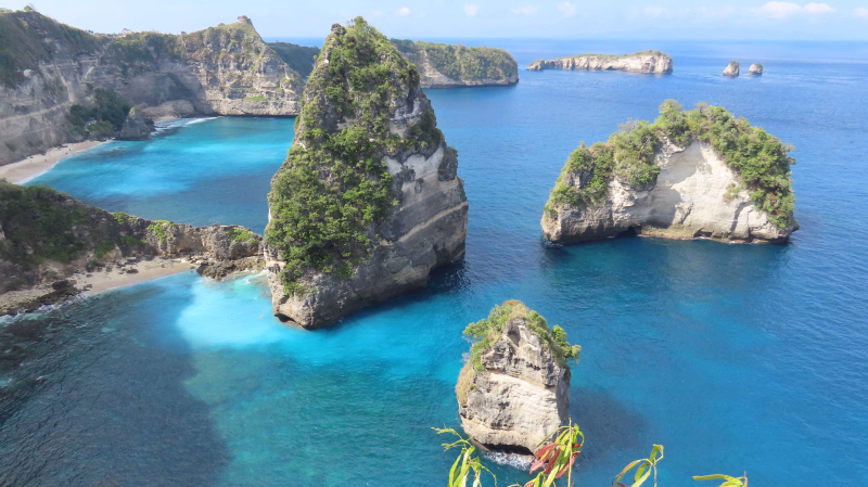 Vue côtière de Nusa Penida