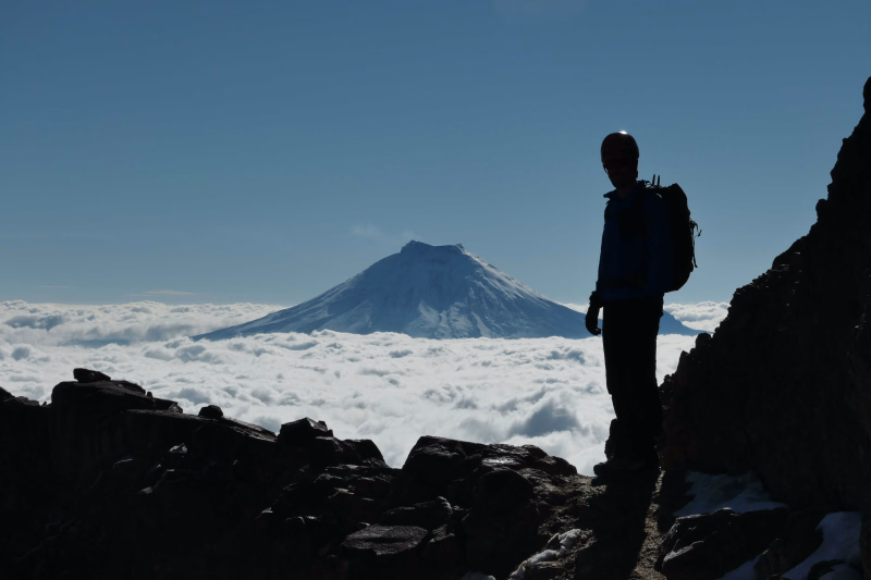 Vue sur le Cotopaxi depuis Illiniza Norte en Equateur