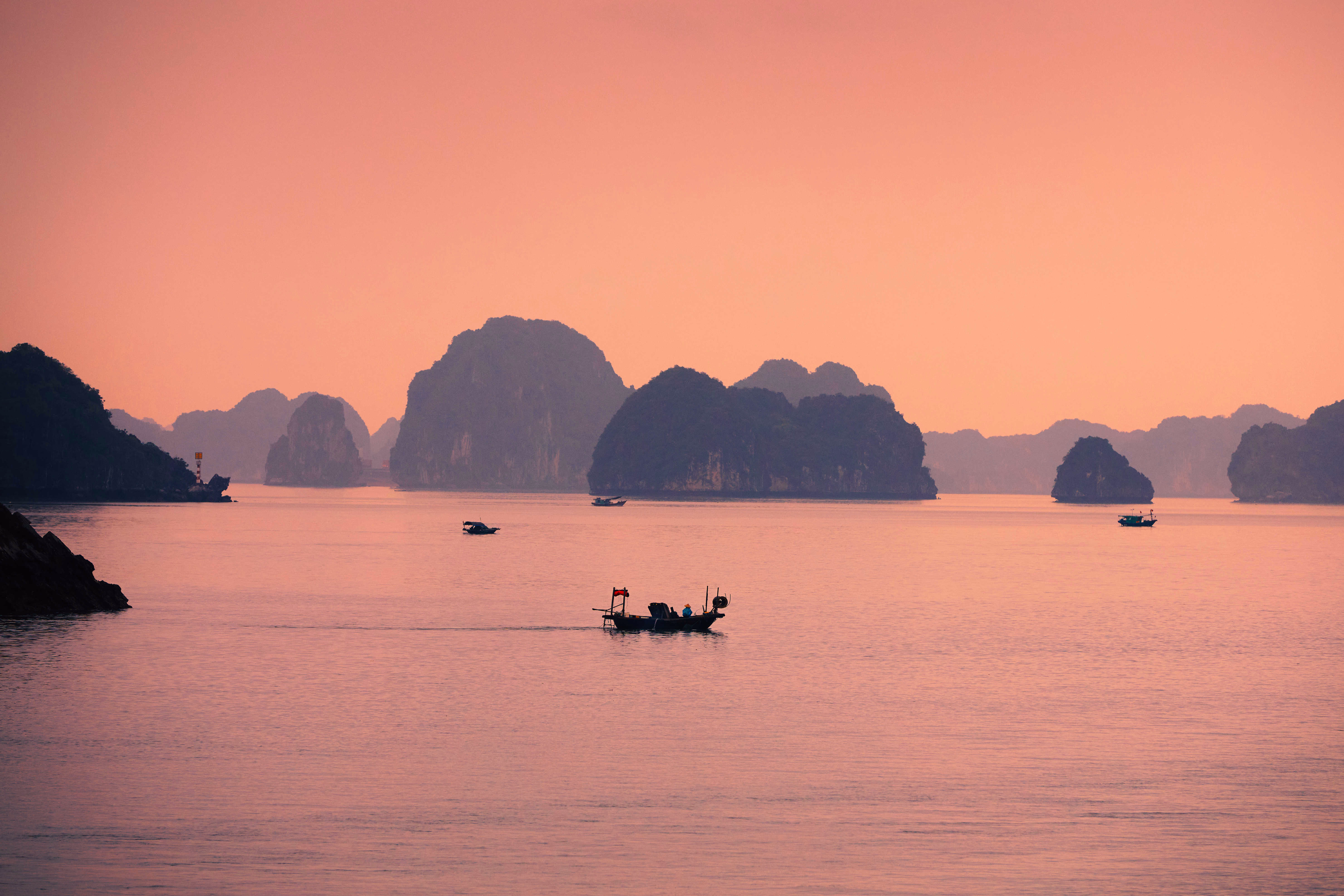 Photo couché de soleil au Vietnam