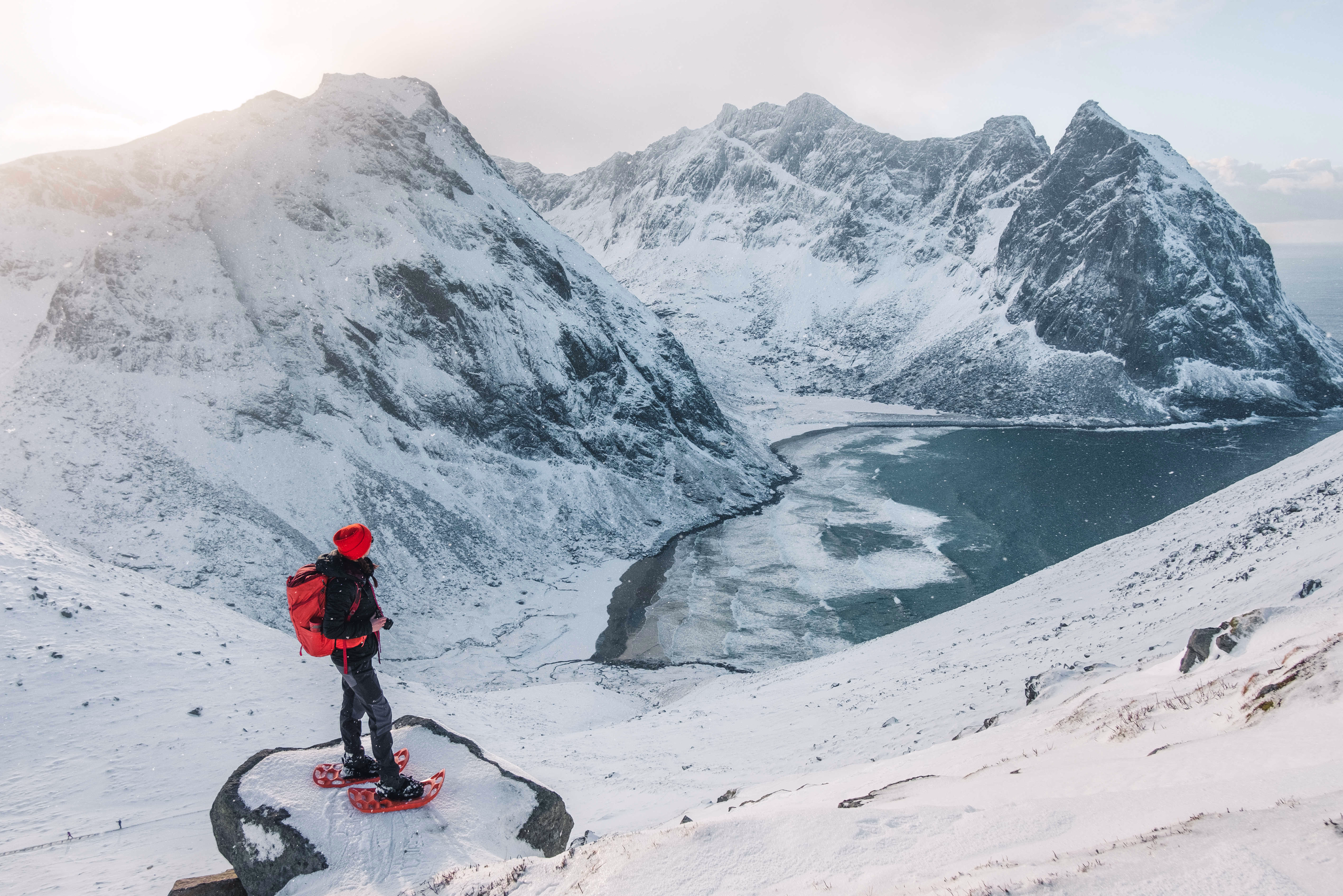 Raquette à neige sur les iles Lofoten © Raquette à neige sur les iles Lofoten
