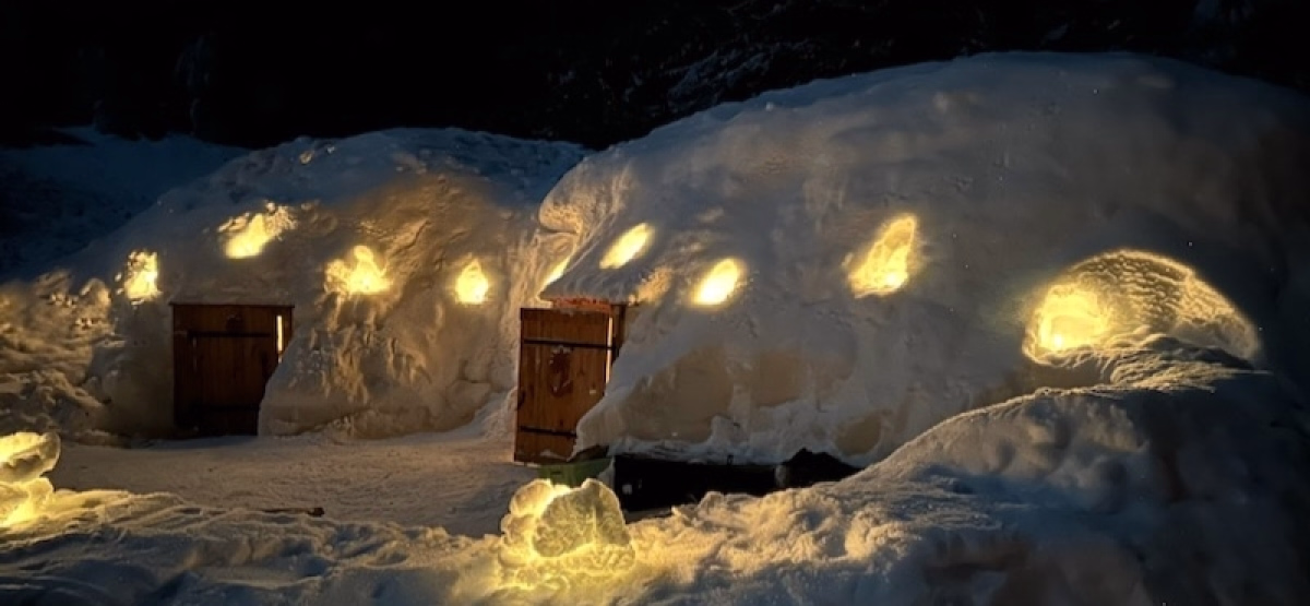 Escapade raquettes et sortie igloo dans les Alpes du leman