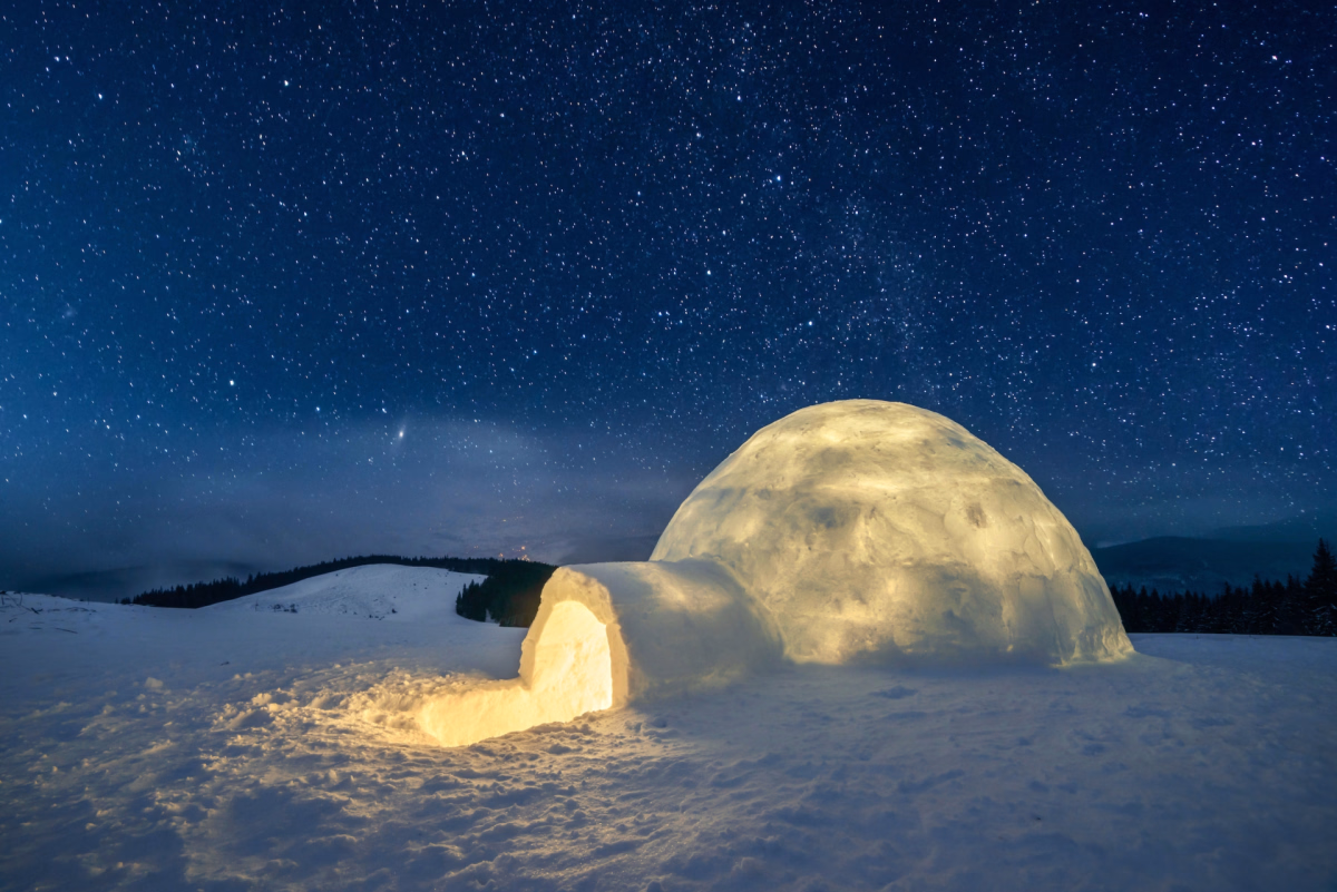 Week-end raquettes et bivouac en igloo