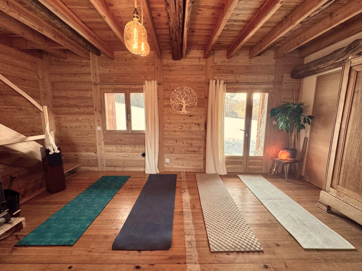 Yoga et plantes sauvages dans le massif des Écrins