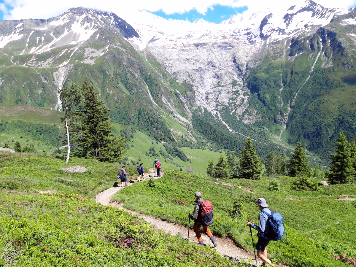Tour du Mont Blanc sur la partie nord