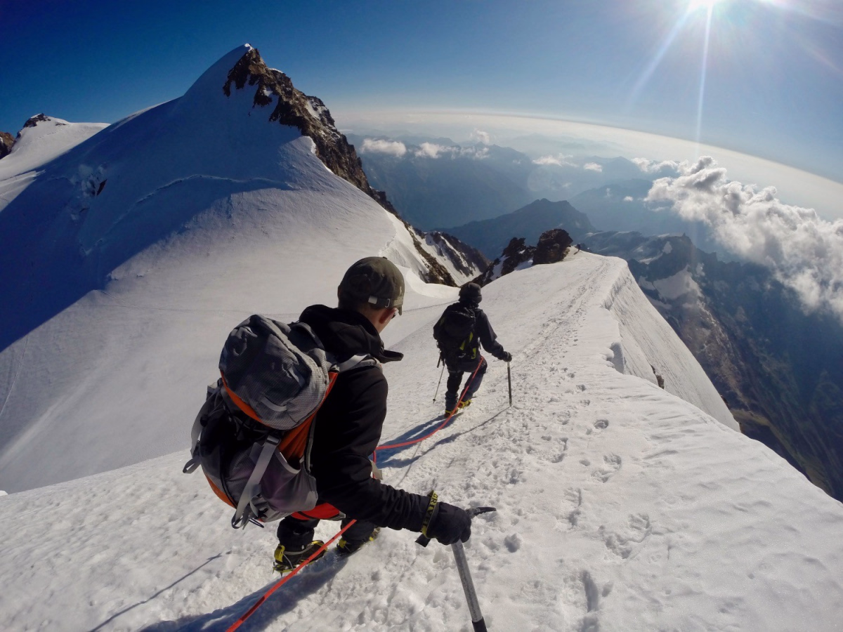 Mont Rose 4556 m en 2 jours avec un guide privé
