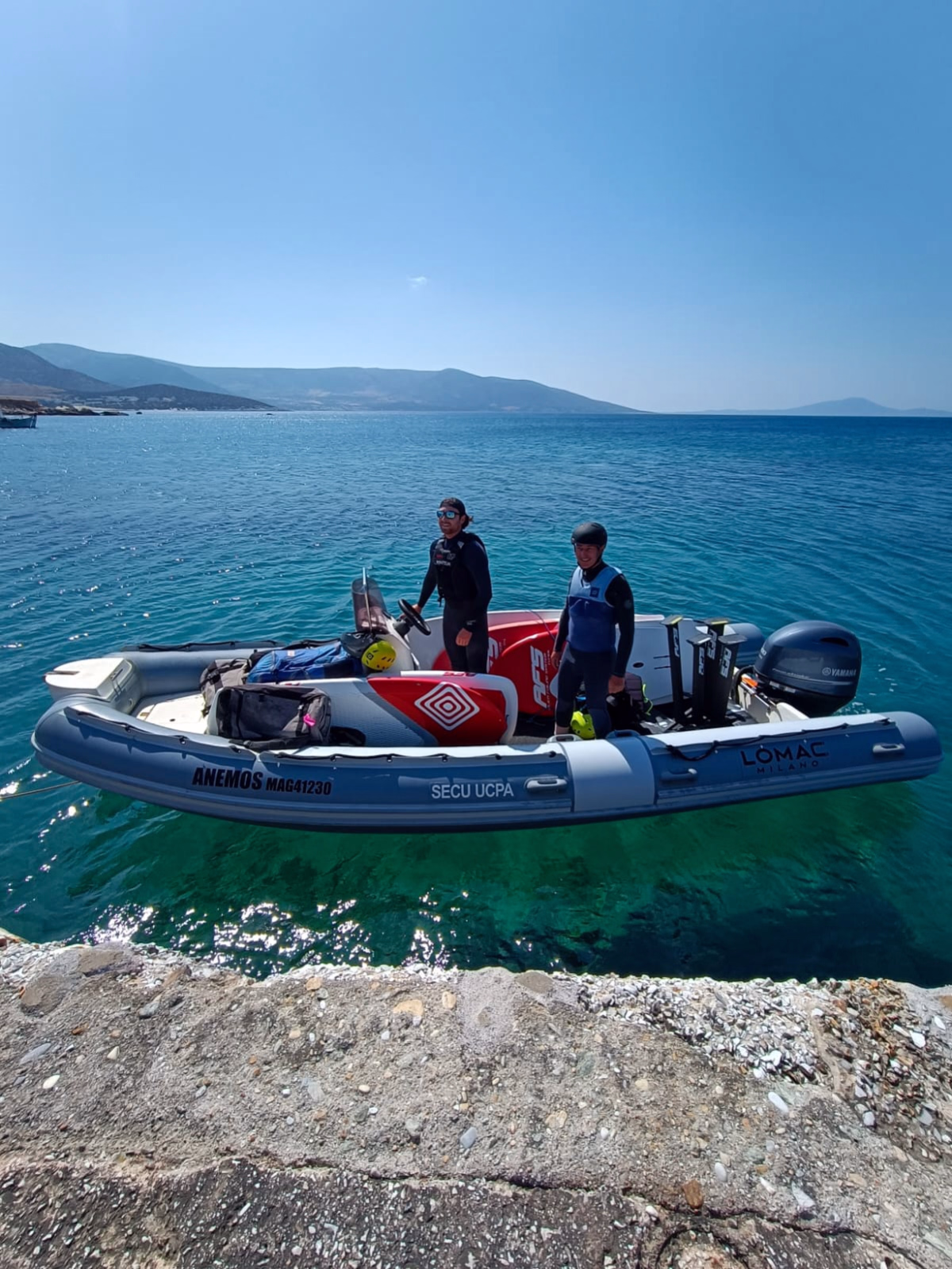 Initiation et perfectionnement au wingfoil à Naxos