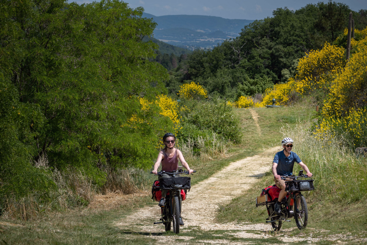 Voyage à vélo - Escapade dans la Drome à vélo électrique