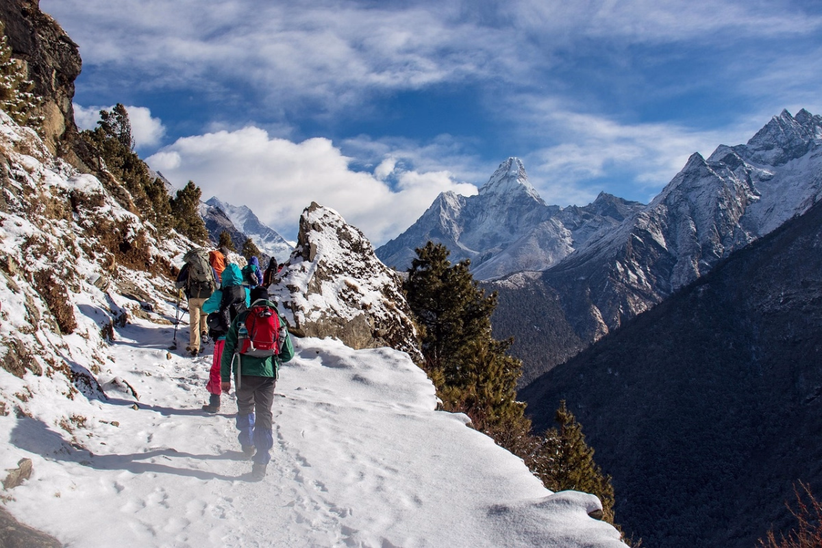 Camp de base de l'Ama Dablam (Matterhorn de l'Himalaya) en tout inclus