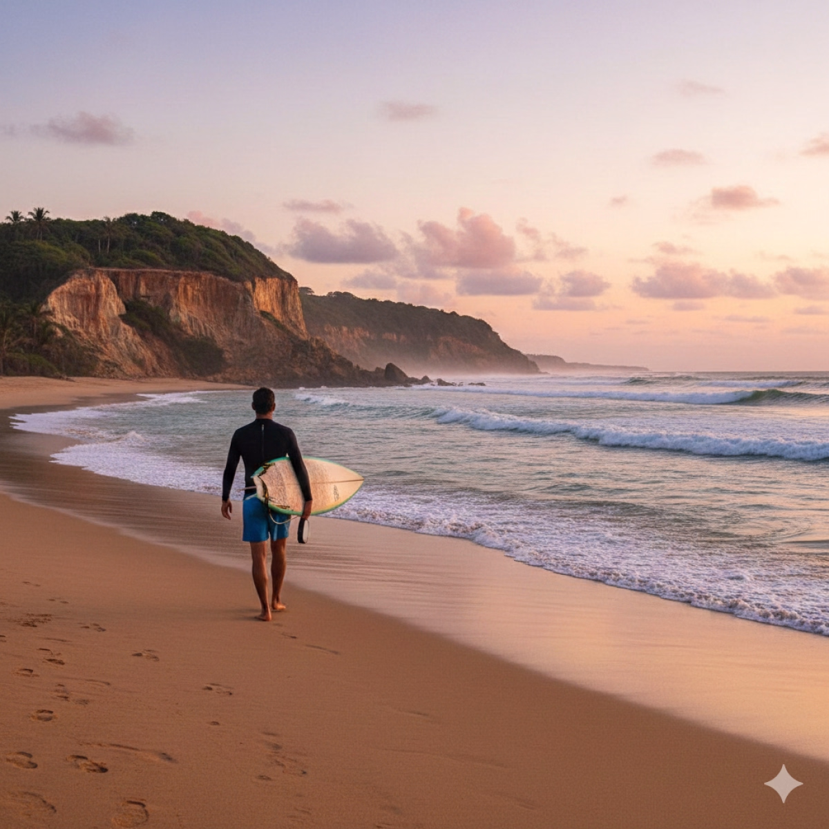 Initiation au surf à Tibau do Sul au Brésil