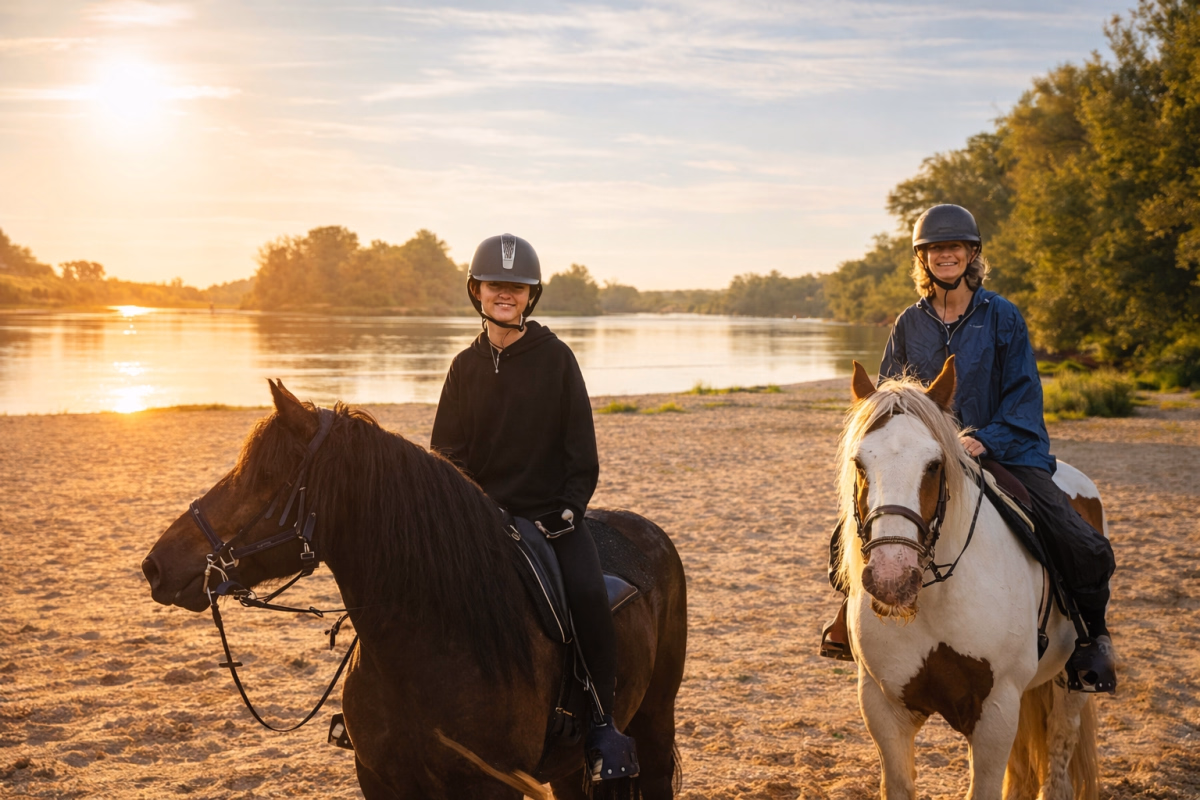 Voyage à cheval - Week-end en Touraine à cheval entre châteaux et vignes