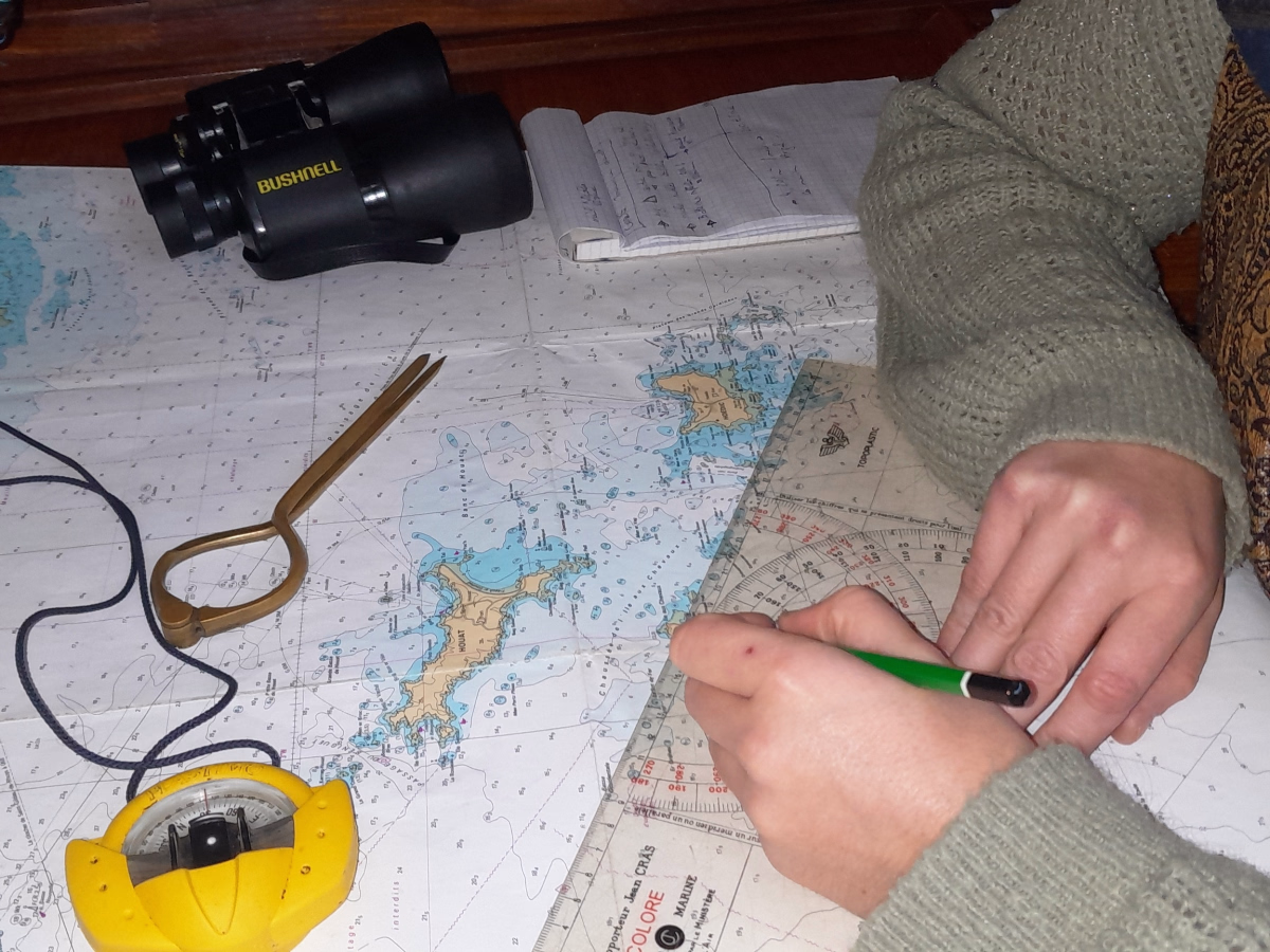 Apprentissage de la voile en baie de Quiberon - Cartographie