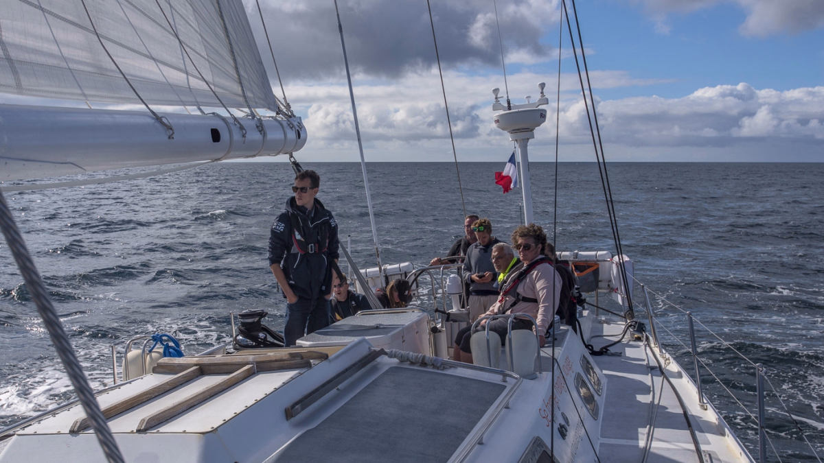 Voile active et progression en mer Morbihannaise