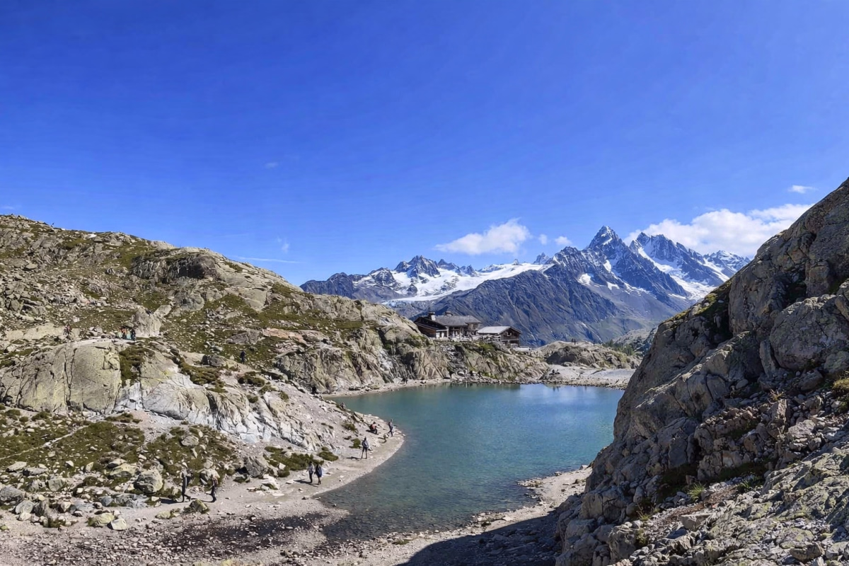 Randonnée au Lac Blanc au cœur du massif du Mont Blanc