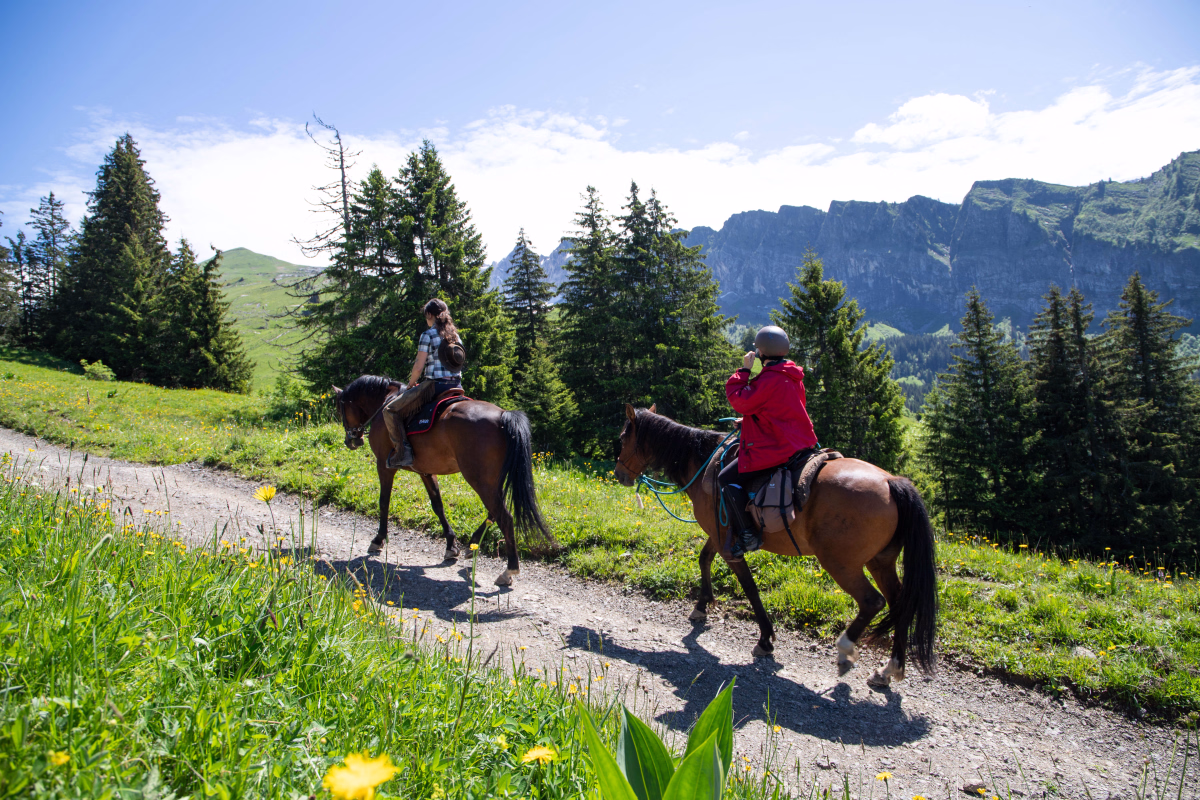 Voyage à cheval - Randonnée équestre à Sixt Fer à Cheval