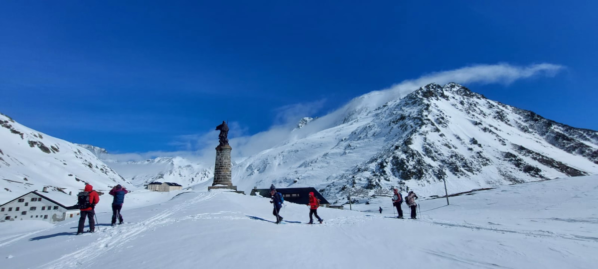 La Suisse du Grand Saint Bernard en raquettes à neige