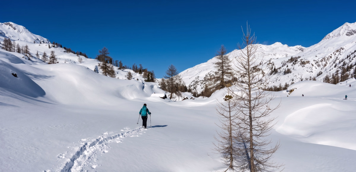 Initiation au ski de randonnée nordique dans la vallée de la Clarée