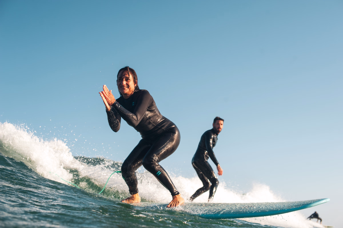 Surf et fatbike dans les Landes entre océan et pin