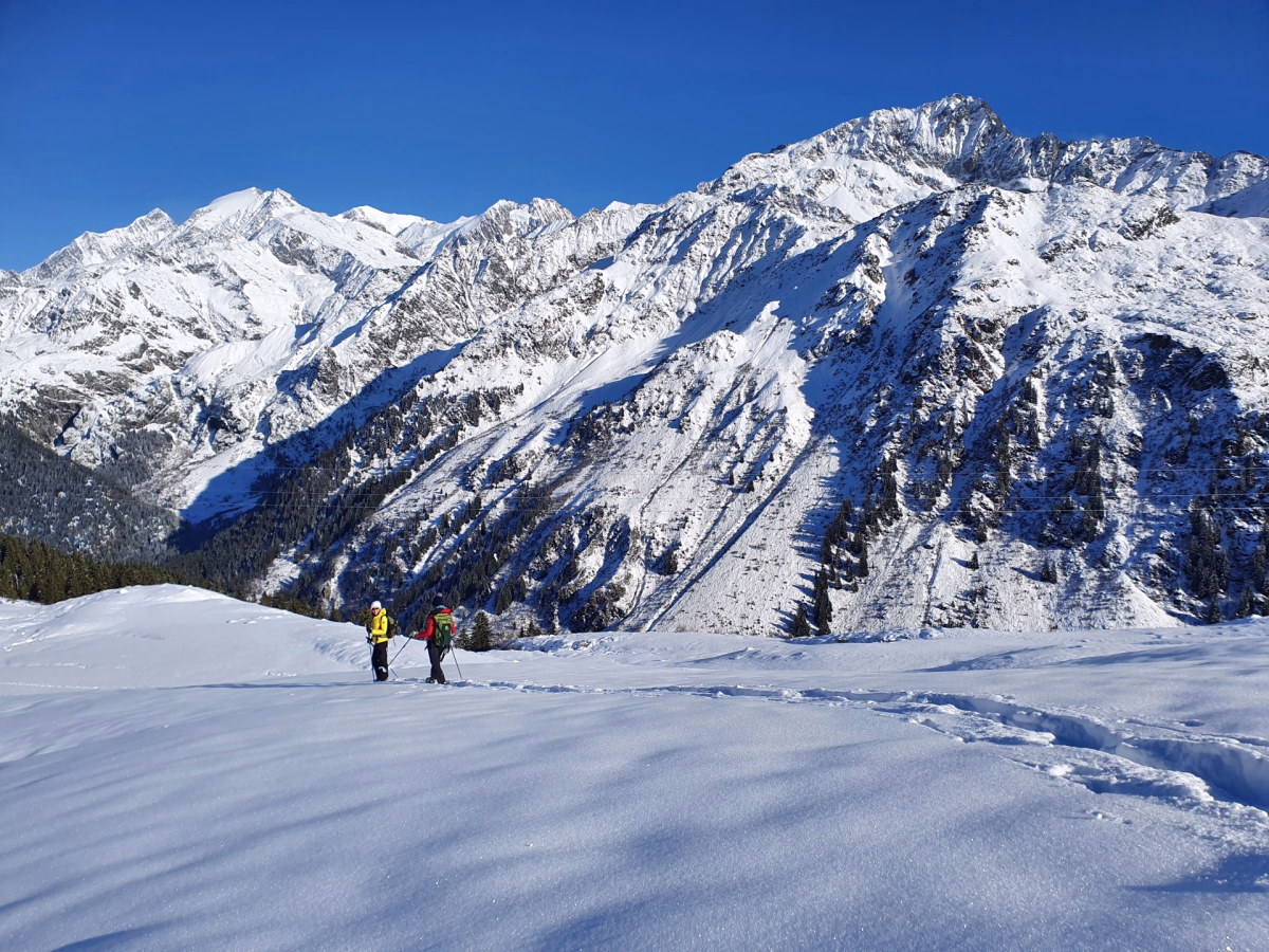 Week-end raquettes au pied du Mont Blanc