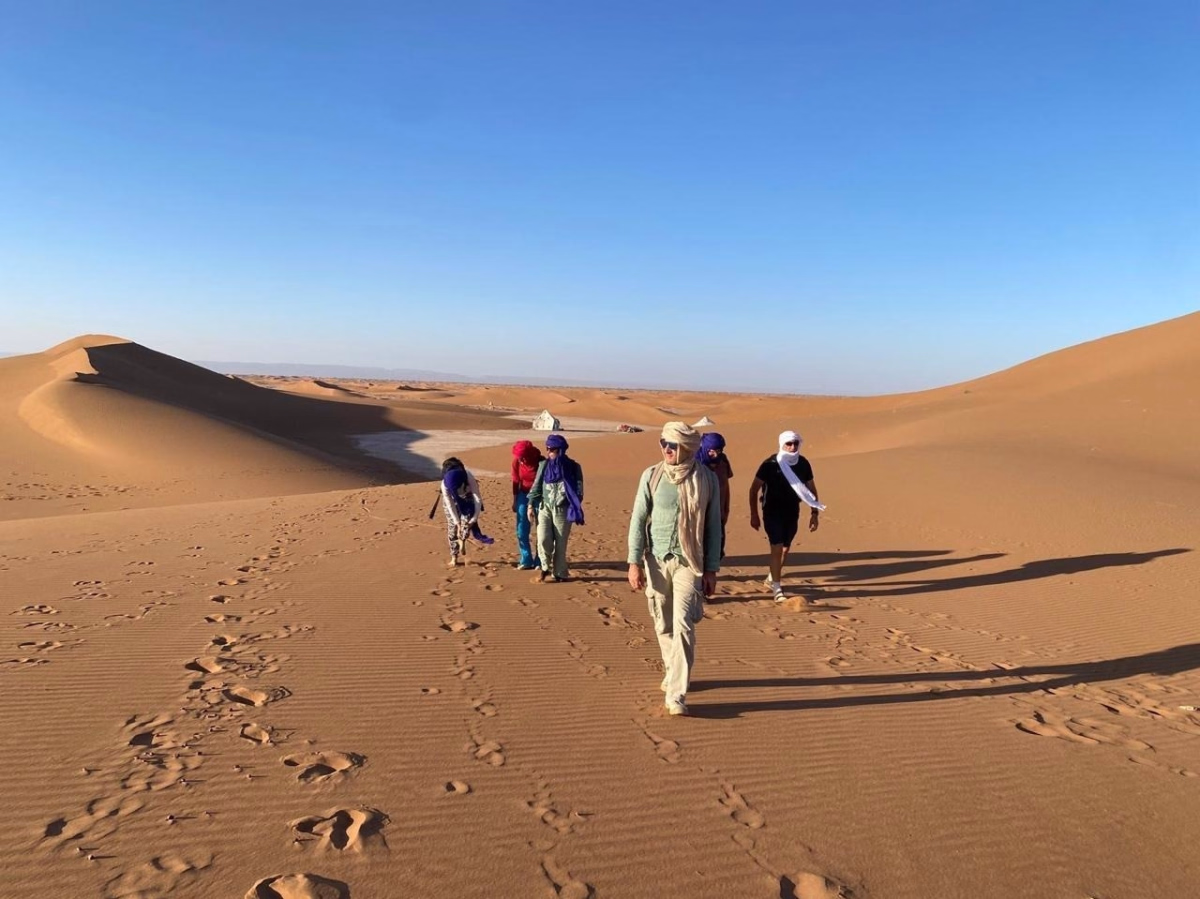 6 jours de voyage à pied dans le désert marocain