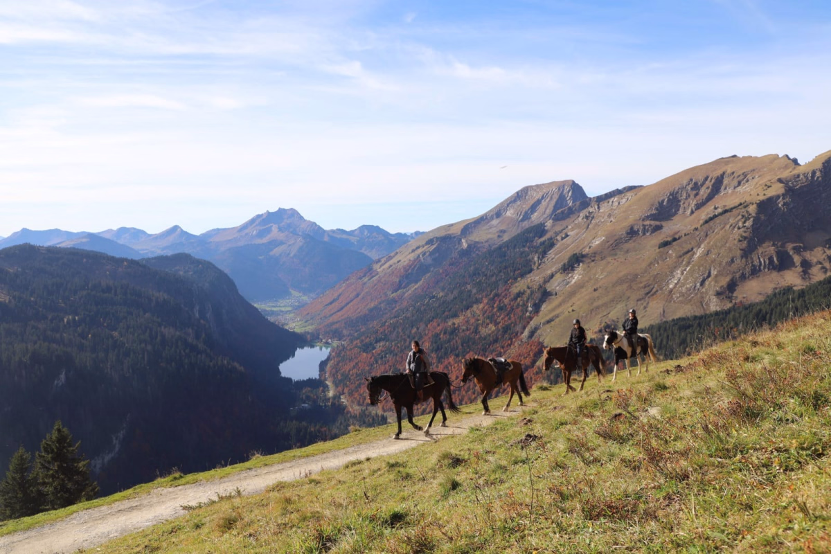 Voyage à cheval - Week-end de randonnée équestre à l\'alpage d\'Ubine