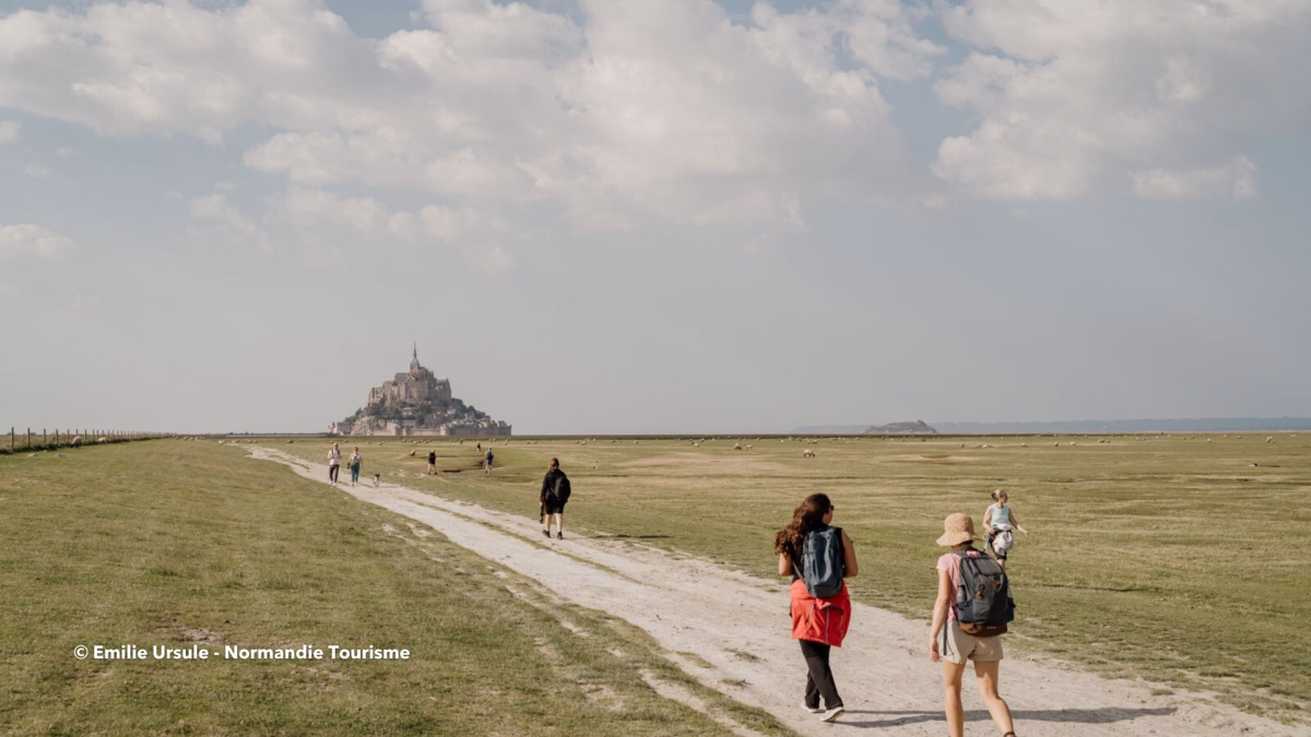 Randonnée sur la côte des Havres et la baie du Mont Saint-Michel
