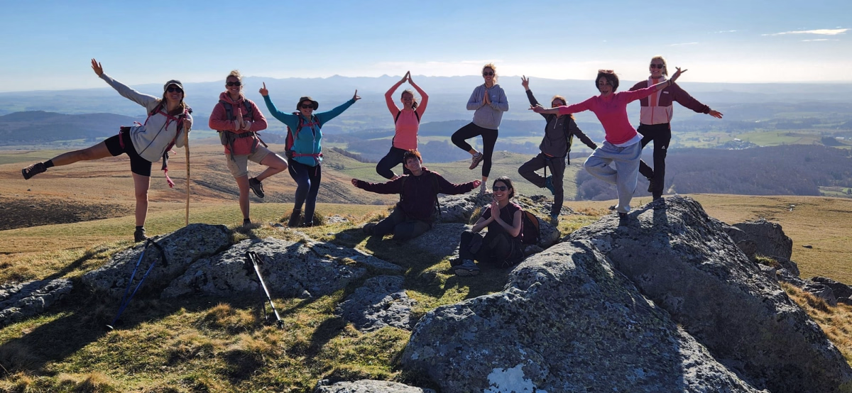 Trek - Yoga, rando et cani-kart en Auvergne