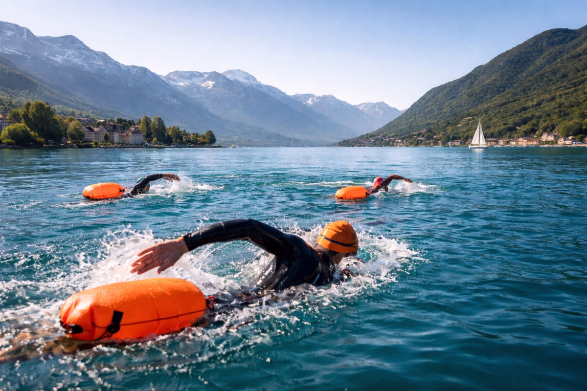 Stage natation eau libre et technique à Annecy
