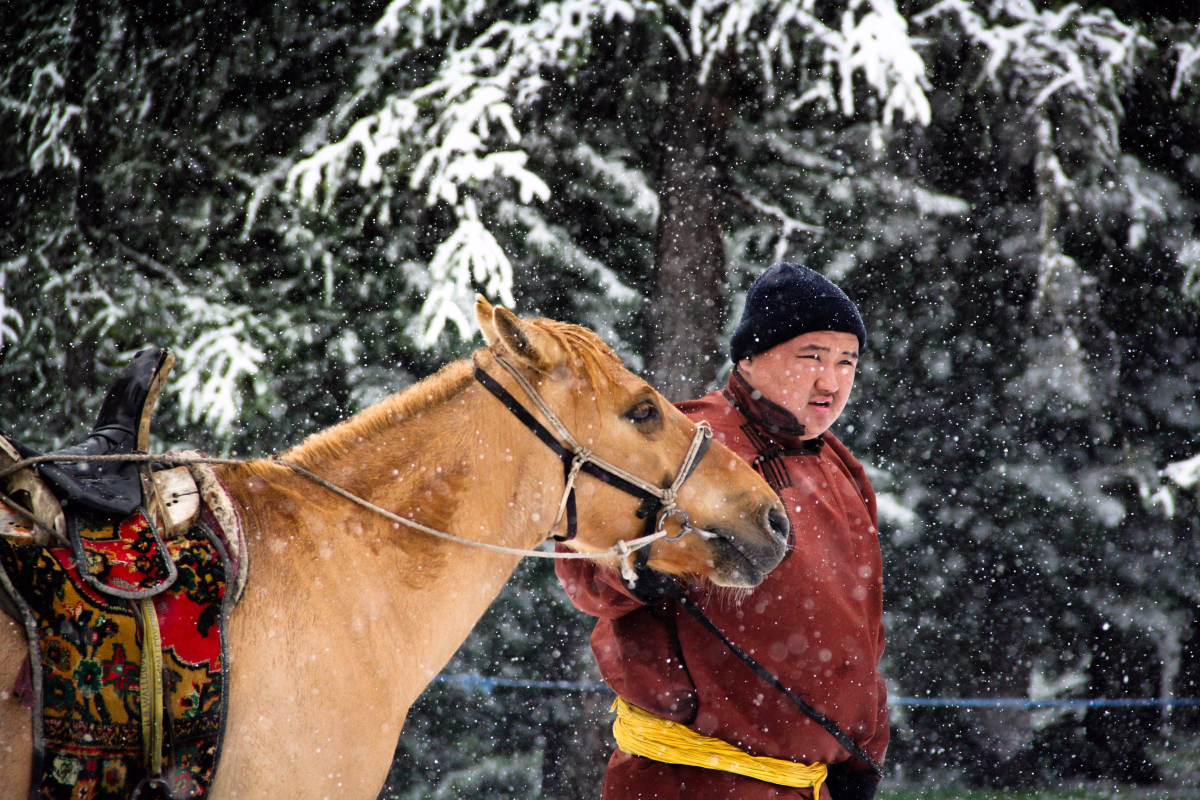 Voyage à cheval - Randonnée à cheval en hiver en Mongolie