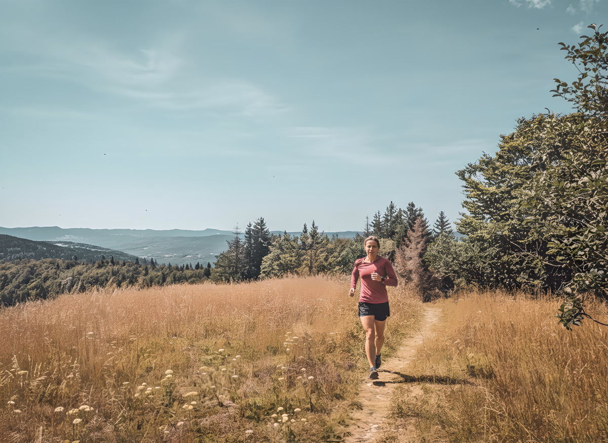 Trail - Initiation trail dans le Jura, jusqu\'au sommet du Grand Colombier
