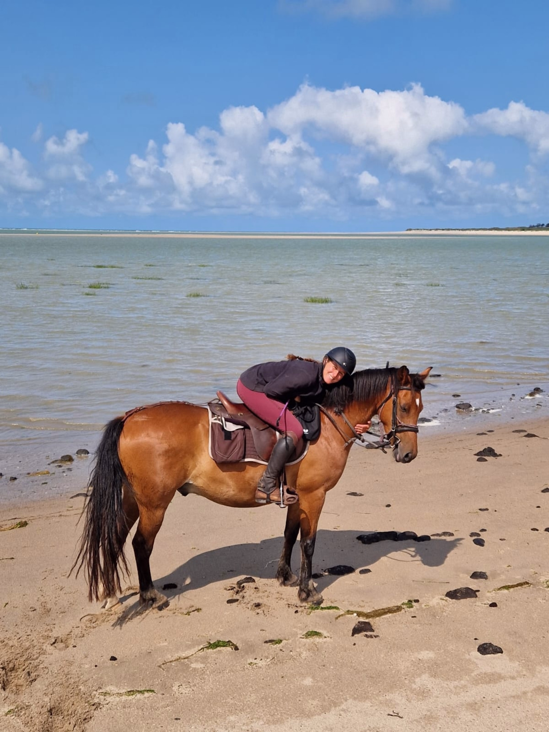 Randonnée à cheval vers les plages de la Vanlée