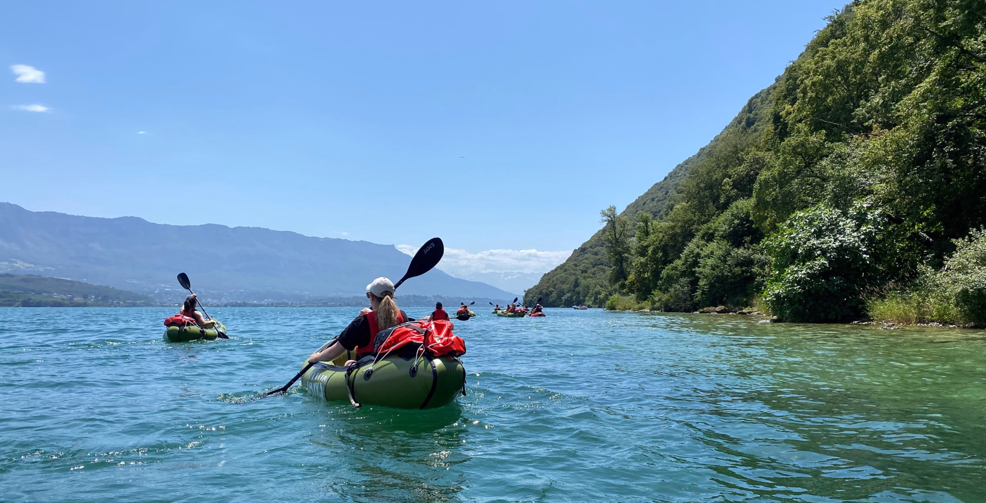 Aventure itinérante en Packraft du lac du Bourget au Rhône sauvage