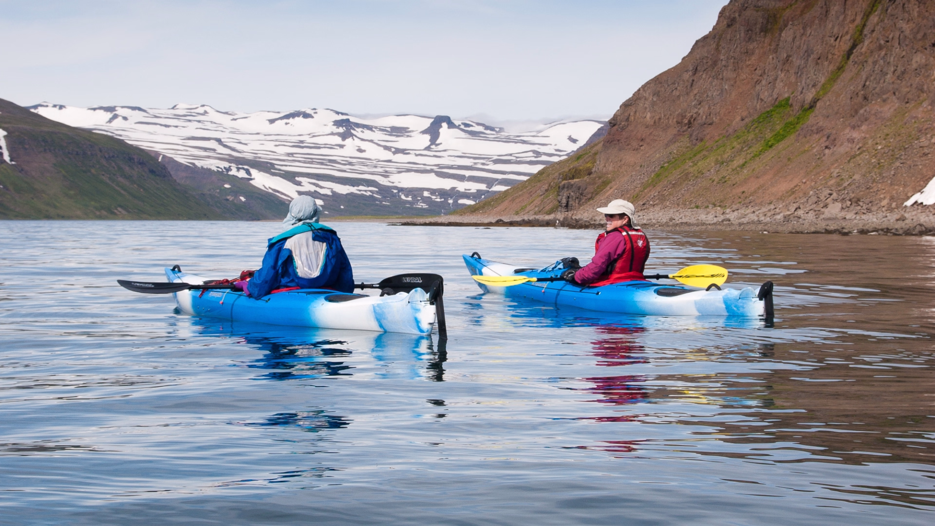 Excursions Kayak de mer dans les fjords glaciaires du Hornstrandir