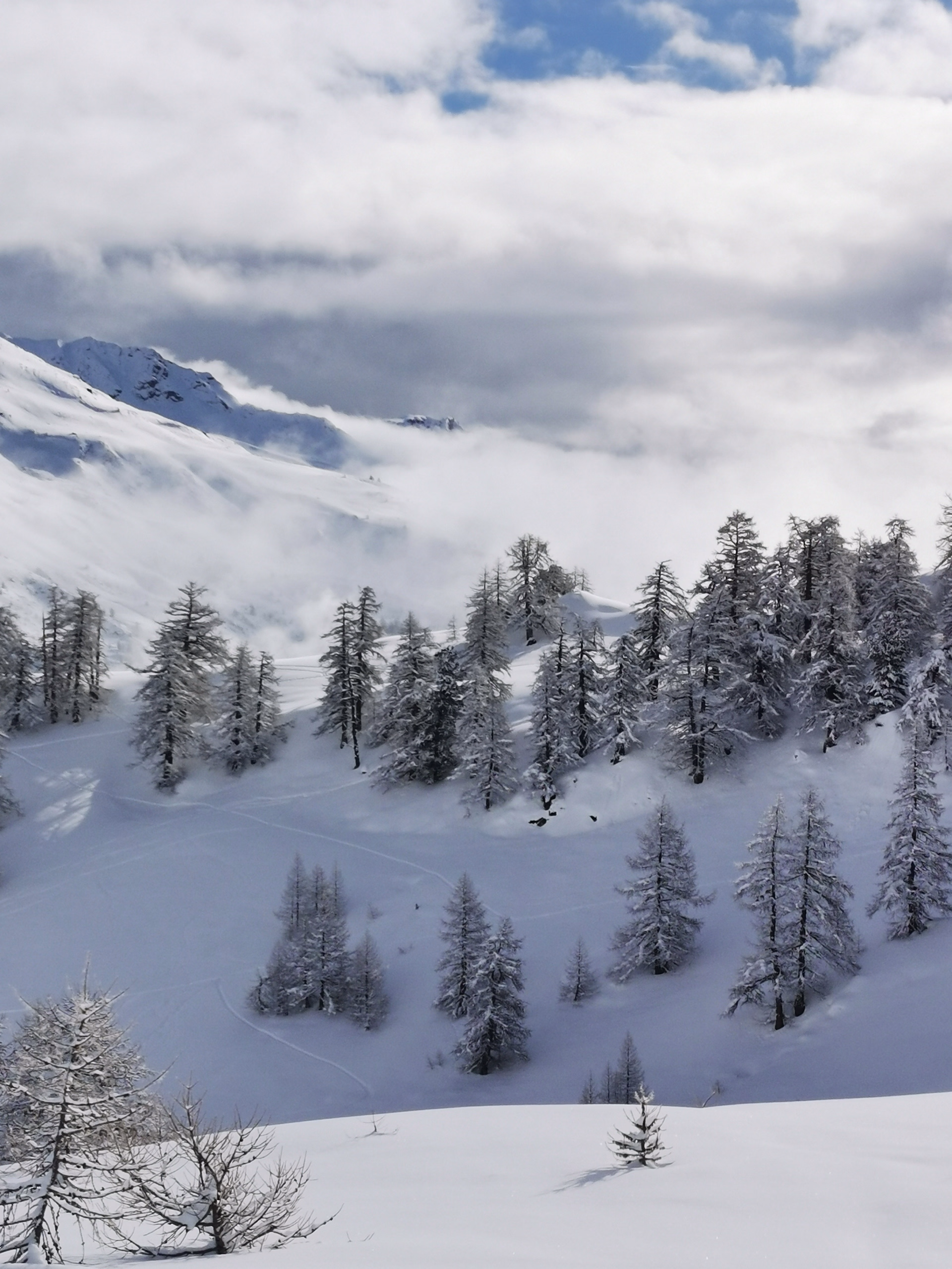 Tour de la Haute-Clarée en raquettes