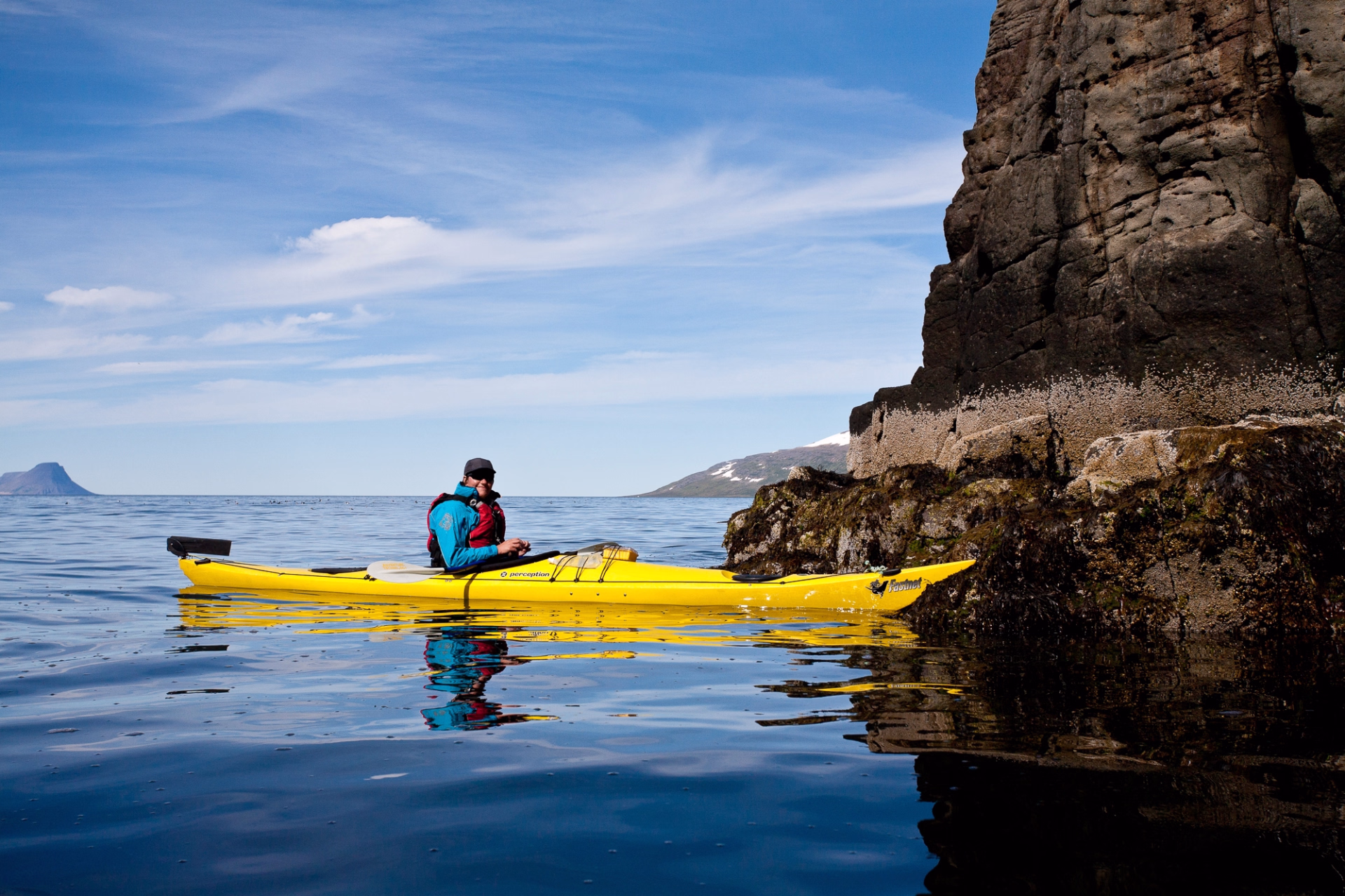 Pagayer en pleine nature en Kayak de mer à Hornstrandir
