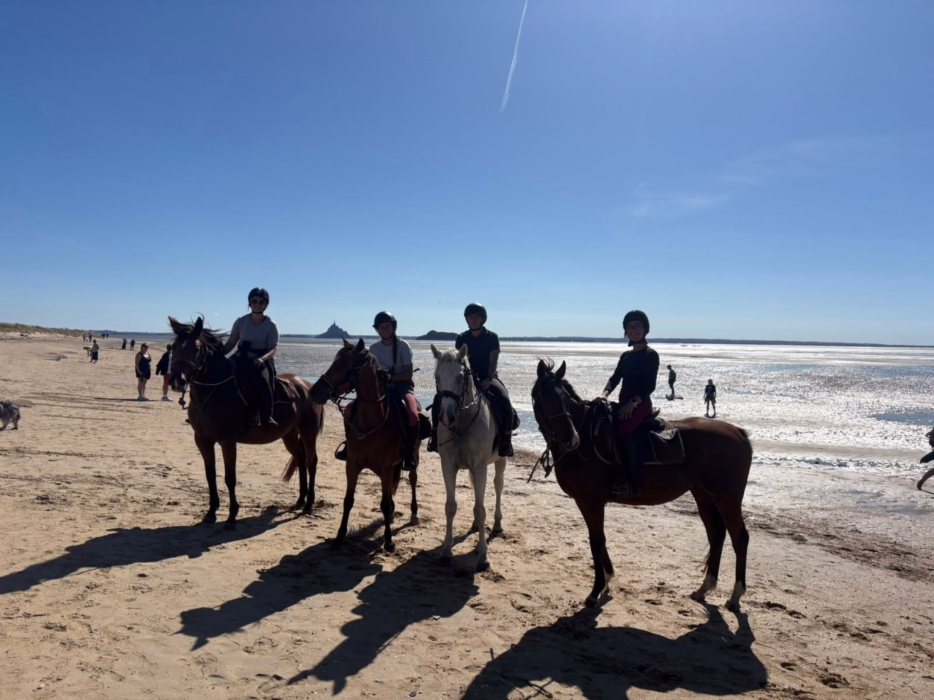Randonnée à cheval en Baie du Mont-St-Michel entre Granville et Genêt