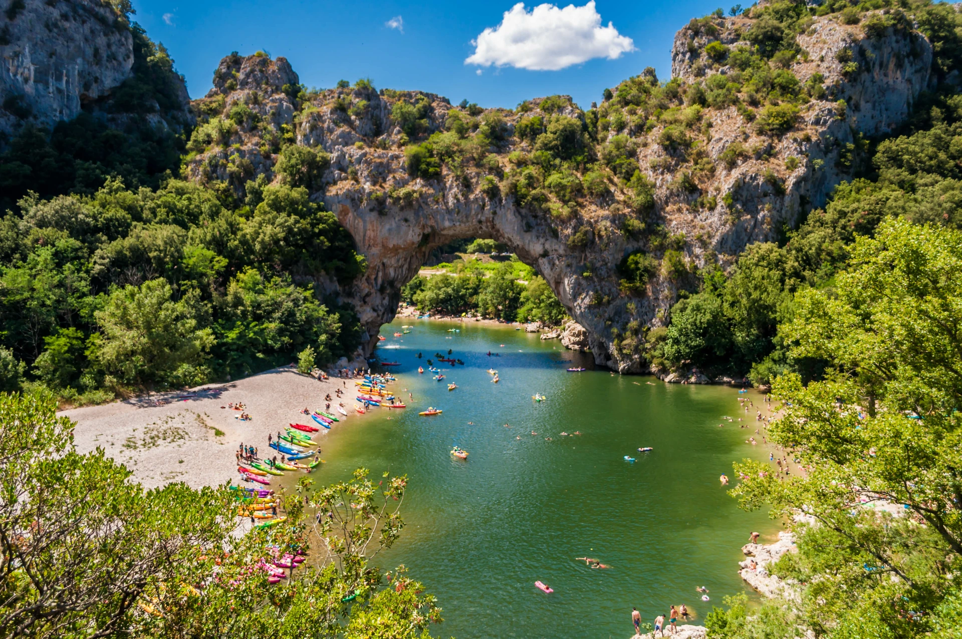 Week-end descente détente de l'Ardèche en canoë-kayak