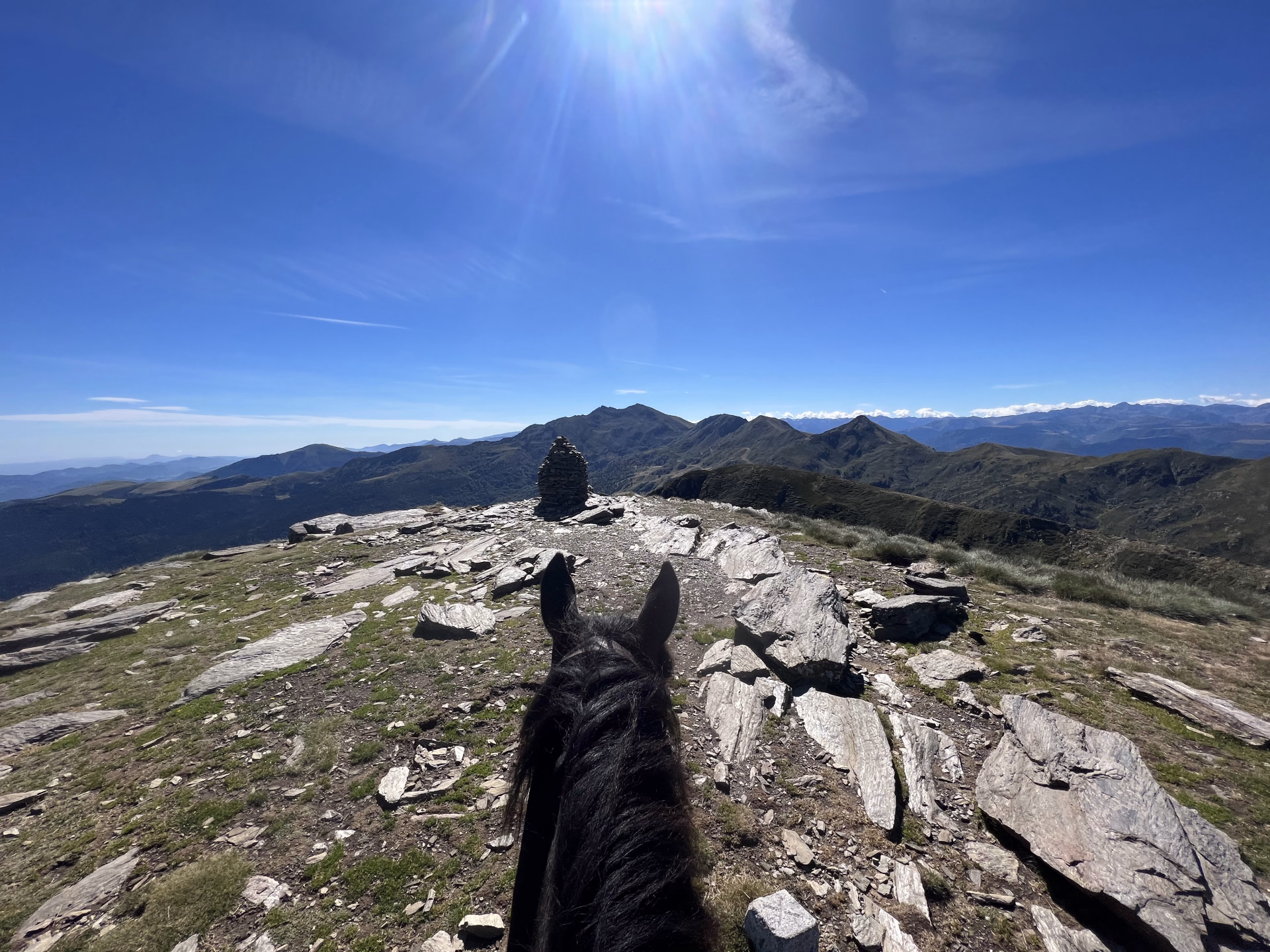 Randonnée équestre au cœur du massif de Tabe en Ariège