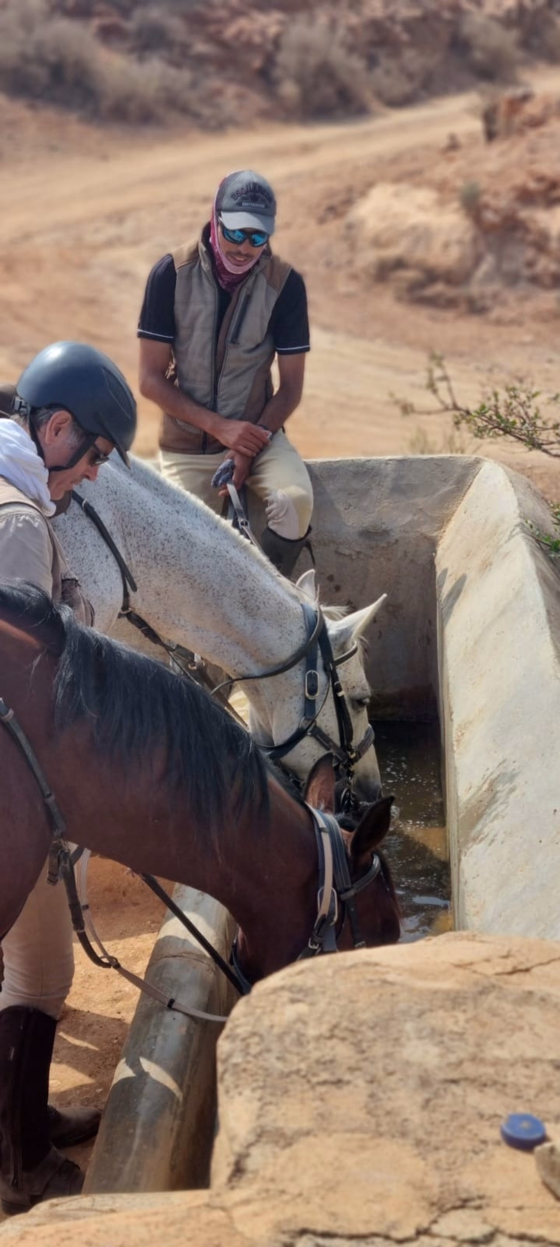 Randonnée équestre sur les plages de Legzira au Maroc