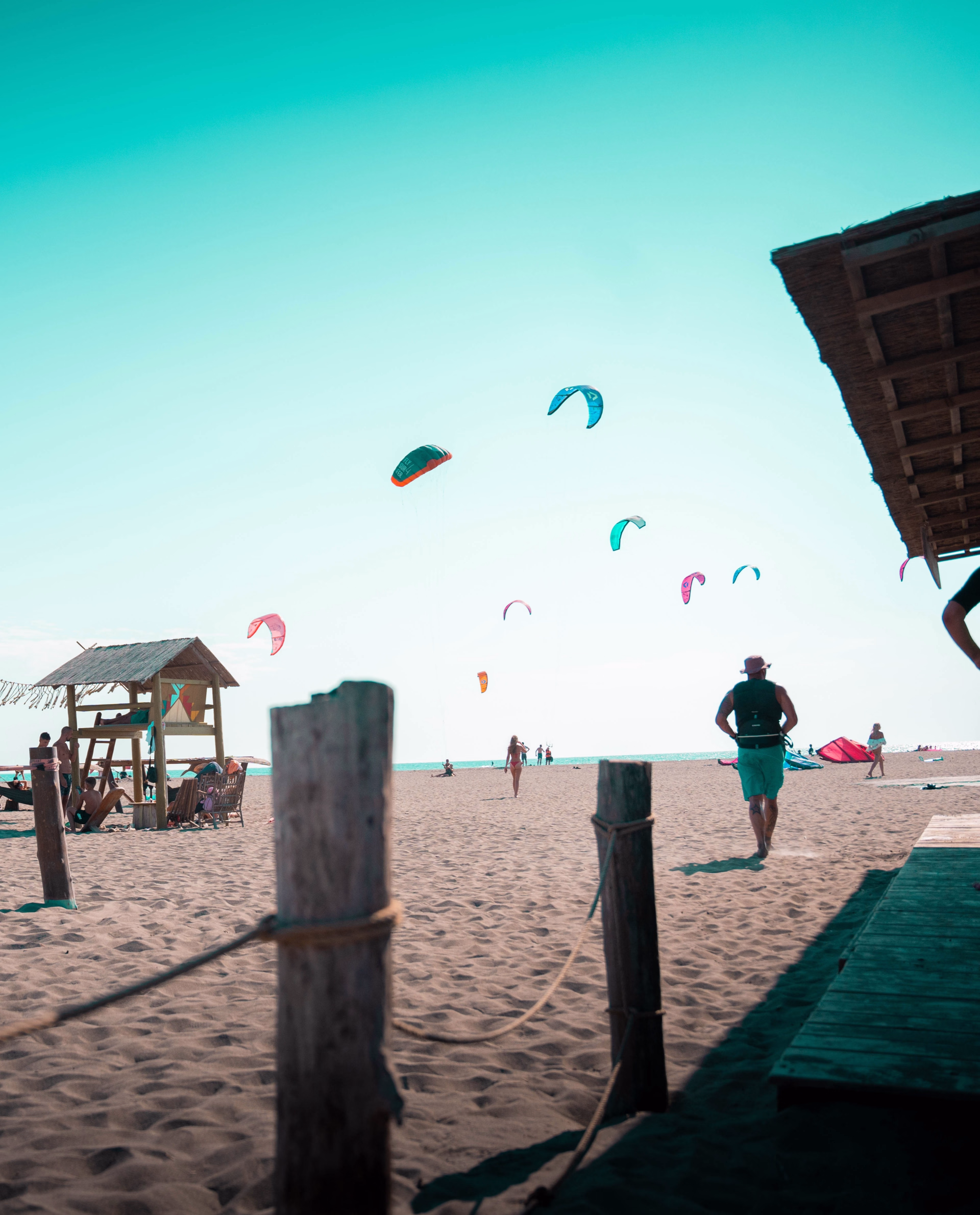 Kitesurf et progression technique sur la grande plage d'Ulcinj