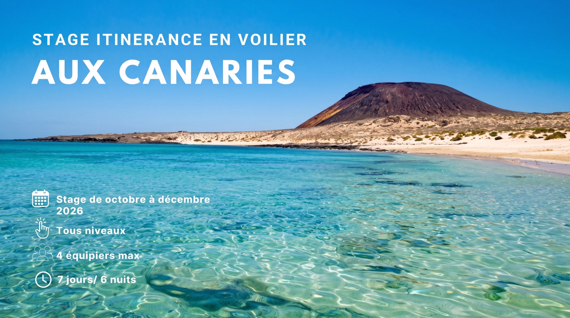 Stage de voile croisière aux îles Canaries