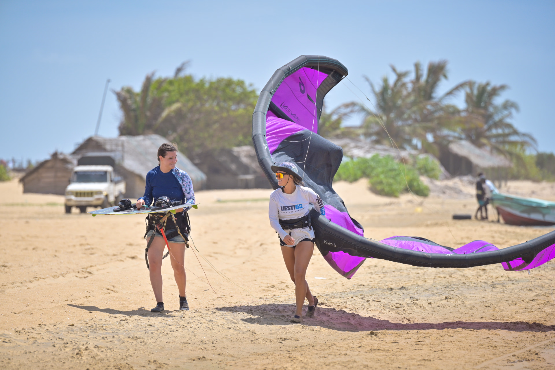 Initiation au kitesurf à Kalpitiya