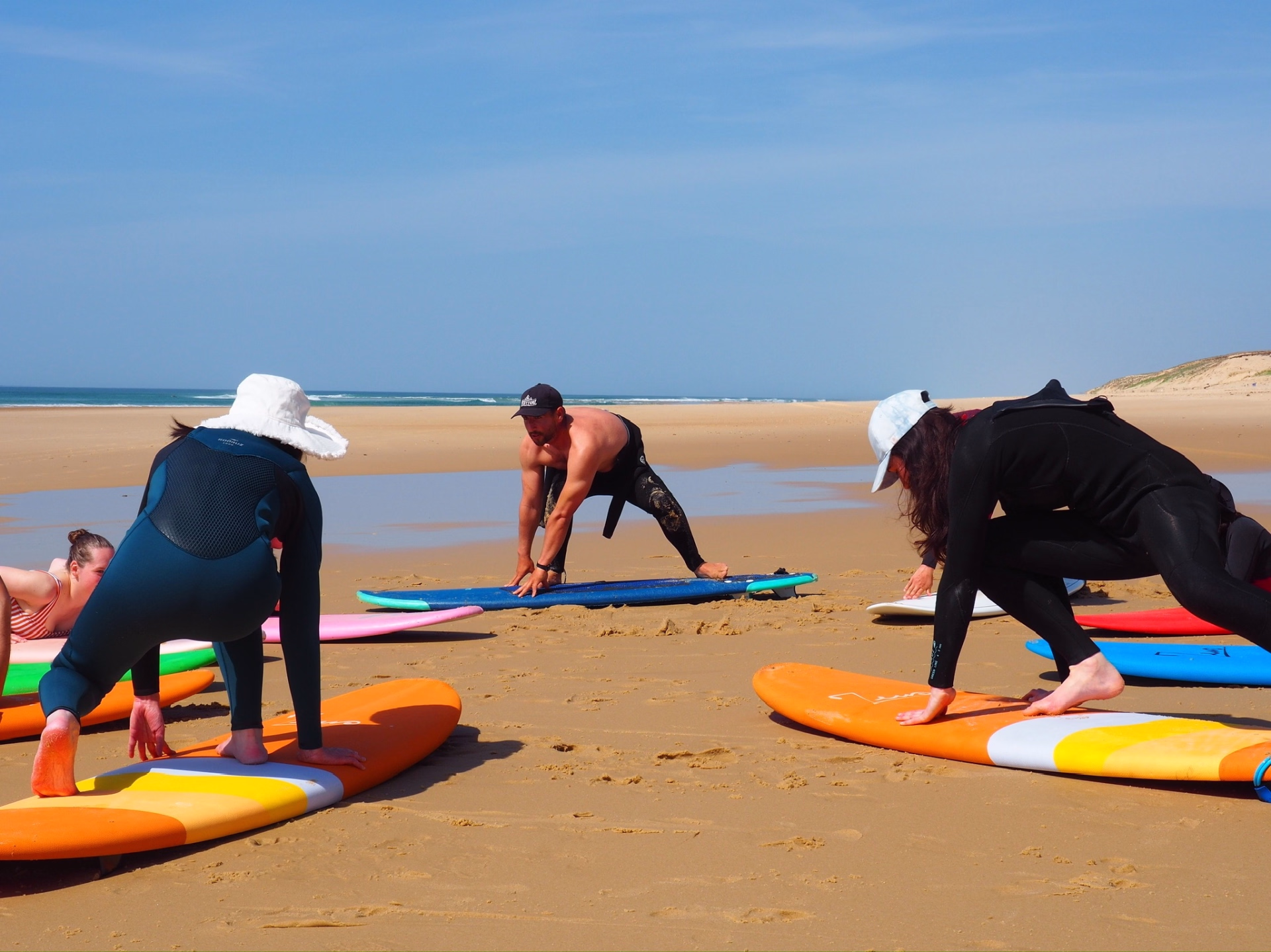 Surf et fatbike dans les Landes entre océan et pin