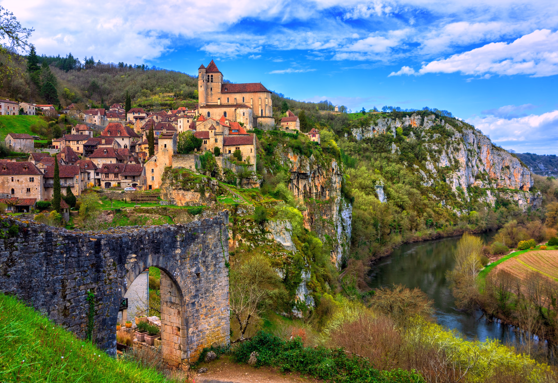 St Jacques de Compostelle, de Figeac à Cahors par la voie du Célé