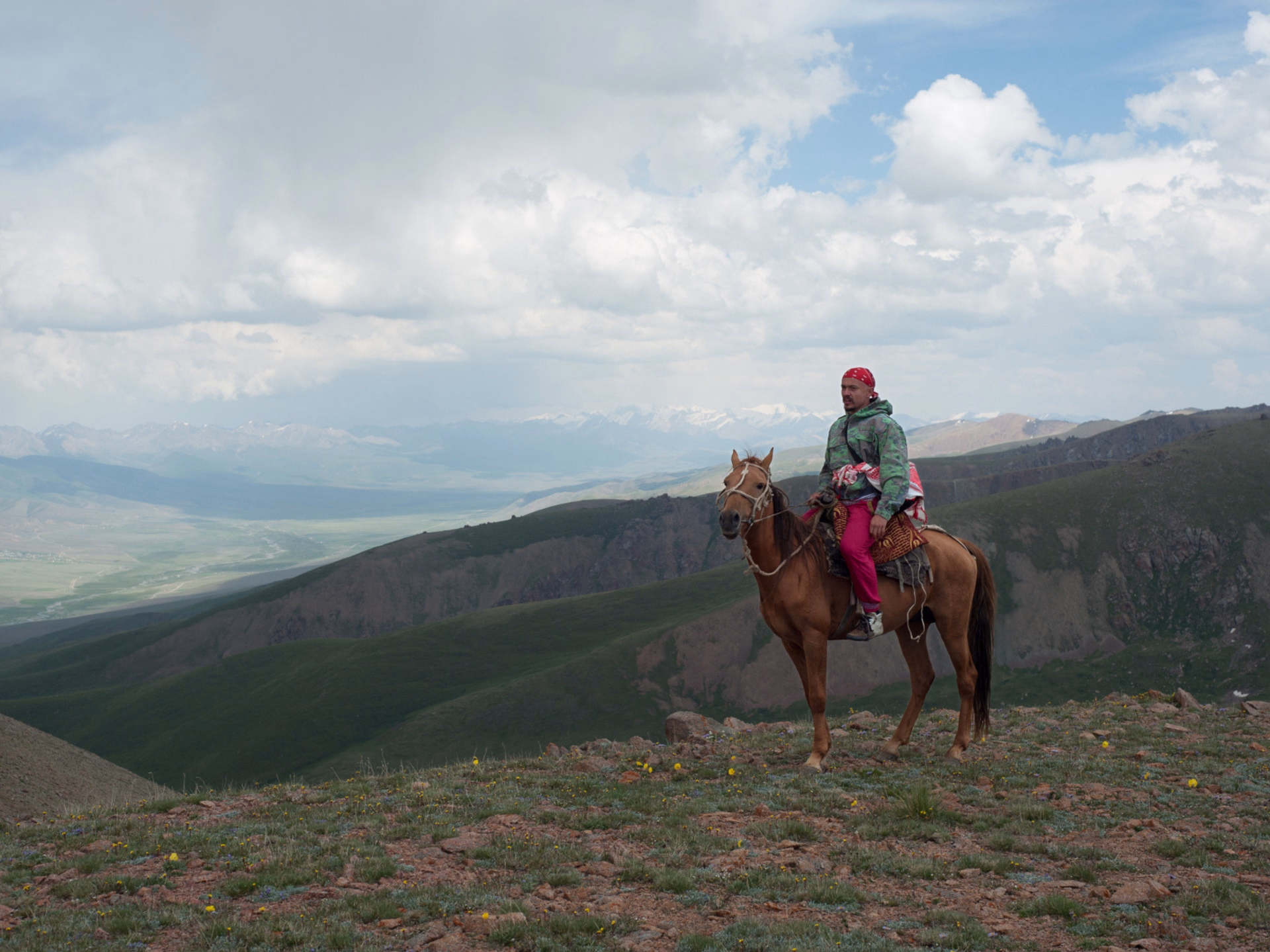 Randonnée équestre en Kirghizie