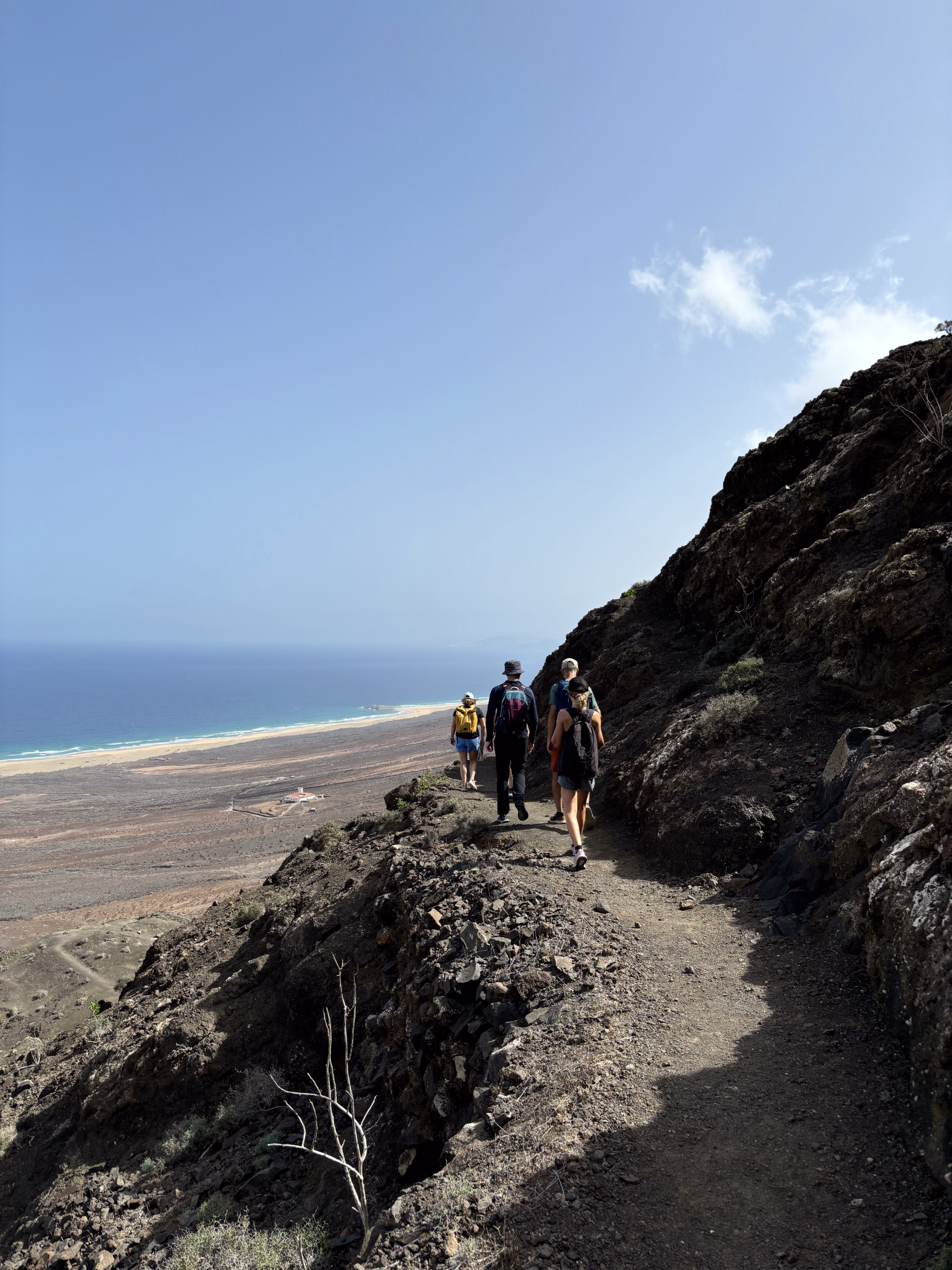 Photo de la mer pendant une randonnée aux Canaries