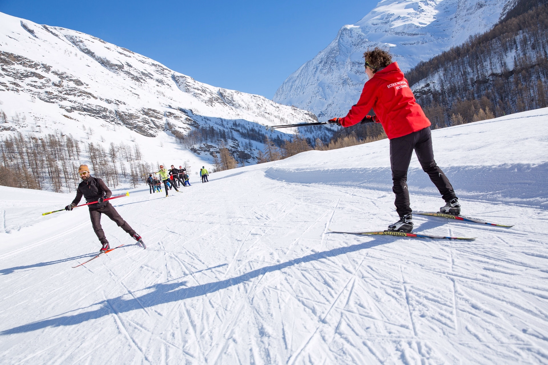Initiation au skating à Bessans
